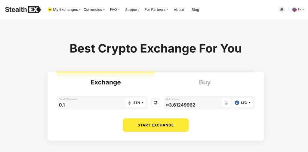 ETH to LTC Crypto Exchange - STEP 1 ETH to LTC Crypto Exchange - STEP 1